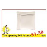 (60) Rimplate flat square, 7.8"