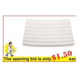 (60) Plate flat square, 8.39"