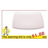 (48) Plate flat square, 8.62"