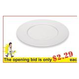 (12) Plate flat with thin rim, 10.98"