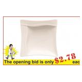 Plate square w/o with embossment, 12.55"(36 pcs)