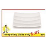 Plate flat square, 4.75" (72 pcs)