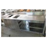 SS Work Station w/Sink-30X96X34h (see description)