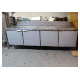 SS Top Worktop Cabinet/4 Door/28X96X35h
