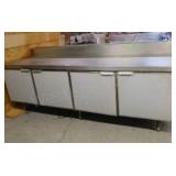 SS Top Worktop Cabinet/4 Door/28X96X35h
