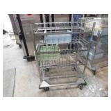 SS Dish Rack Cart