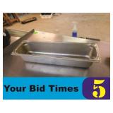 SS Half Size Long 4" Pan