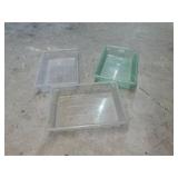 (3) 8 Gal. Food Storage Containers/No Lids