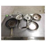 (4) 8" Saute Pan & (1) 10" Saute Pan
