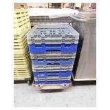 (4) Glass Racks (4X4) & (1)Dolly