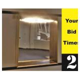 Display box, mirrors and light, 9 x 42.5 x 48