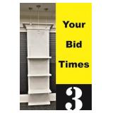 Column w/vertical slats, 12 x 36 x 112