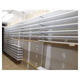 Complete shelving system, 5 tracks and shelves
