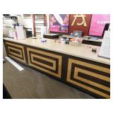 Sales counter, 41 x 158 x 34