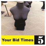 Female mannequin torso w/table top stand