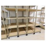 Shelves 4 pieces on track, 24 x 48 x 100 each