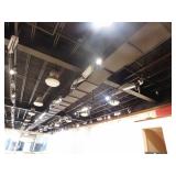 Track lighting w/assorted lights