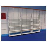 Display shelves, 18(from wall) x 150 x 96
