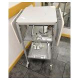 3 tier cart w/foldable side tables