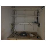 Counter top,filing cabinet & shelves