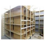 Shelves on a track, 4 pieces 24 x 97 x 120