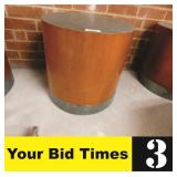 Round wooden table, dia. 22 x 22.5