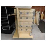 Display rack on wheels, 38 x 38 x 53