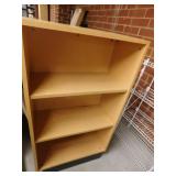 Bookcase on wheels  13 x 26.5 x 46.5
