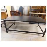 Metal display table, 24 x 45.5 x 18