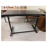 Black table adjustable height, 24 x 48