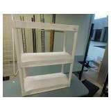 3 tier plastic shelf, 14 x 31 x 38.5