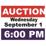 Auction-6:00 PM on Wednesday, September 1