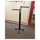 Clothes Display rack w/2 hangers, Adjustable ht.