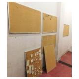 (6) Assorted cork boards