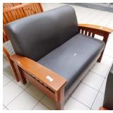 Bench slight damage on seat, 32.5 x 55 x 36