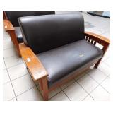 Bench slight damage on seat, 32.5 x 55 x 38