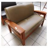 Bench slight damage on seat, 32.5 x 55 x 39