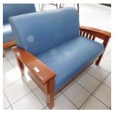 Bench slight damage on seat, 32.5 x 55 x 41