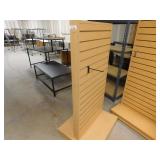 2 sided slat rack w/hangers, 24 x 29 x 56