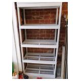 5 tier plastic shelf, 18x36x71