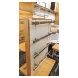 2 sided display rack w/vertical slat, 28 x 36 x 56