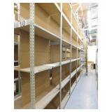 Shelves w/ ladders, 24 x 36(21 sections) x 144