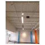 Track lighting with 104 lights, Approx. 225 ft