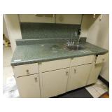 Sink w/counter top,storage & shelves, 25x60x35