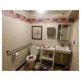 Entire contents of restroom