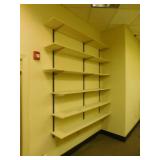 Shelving system with 6 shelves, 12x74x79
