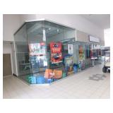 Front with 2 glass doors/roll up door, 828x144