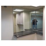 Custom counter top w/mirrors, 12x60