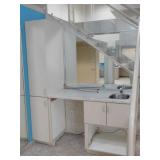 Sink w/ faucet,cabinet, & mirror, 25x69x38