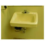 Porcelain sink w/automated faucet